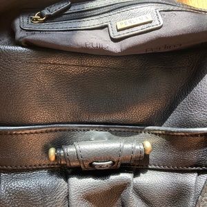 Perlina Black Leather handbag